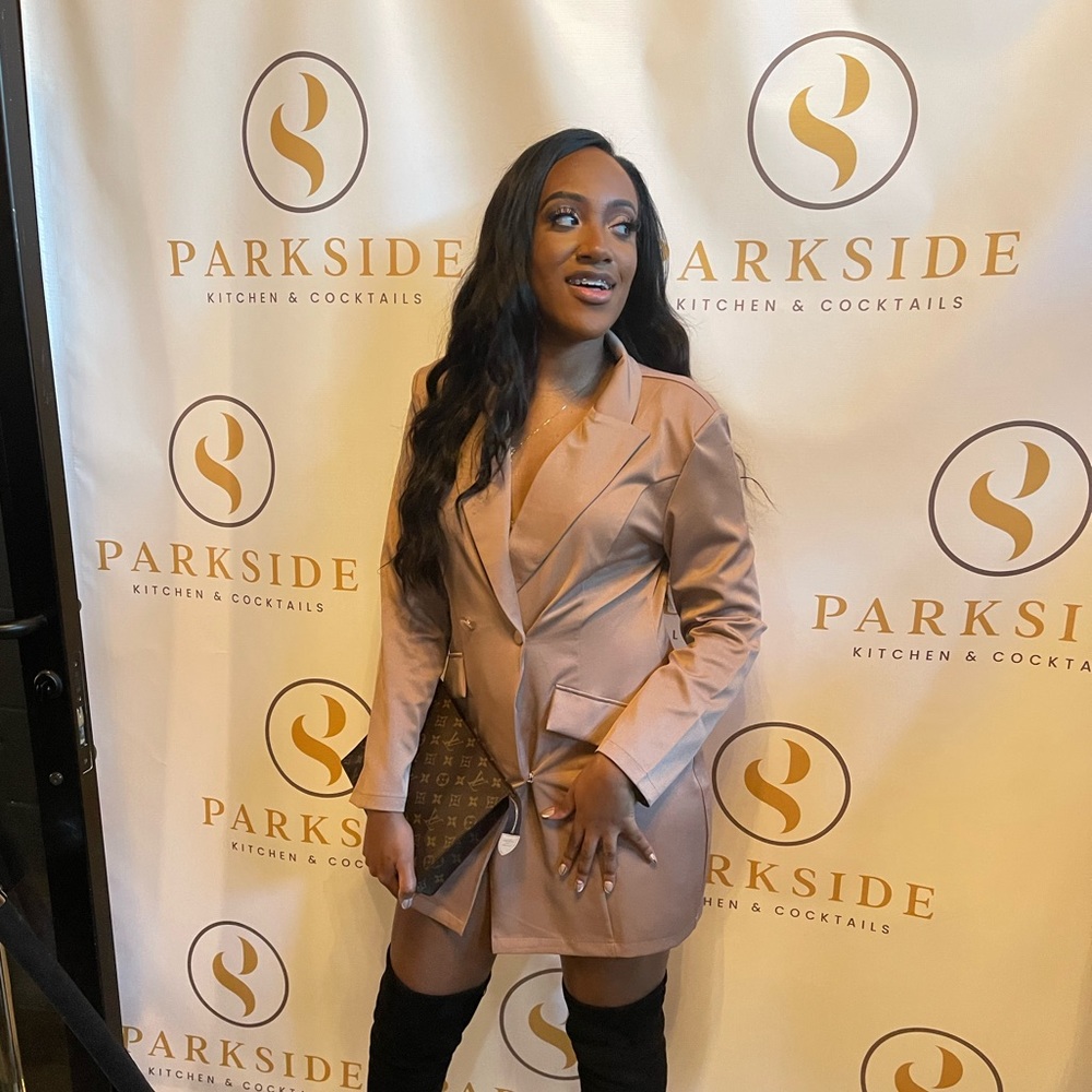 PLT TAUPE BLAZER DRESS